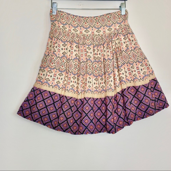 Japna Dresses & Skirts - Japna boho gypsy style pink pockets mini skirt: M